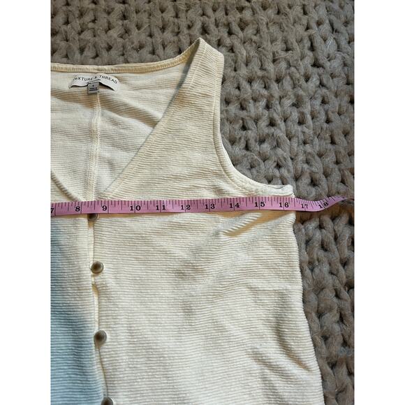Madewell texture and thread tank tie front size small - Picture 7 of 7
